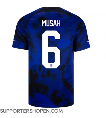 Förenta staterna Yunus Musah #6 Borta Matchtröja VM 2022 Kortärmad